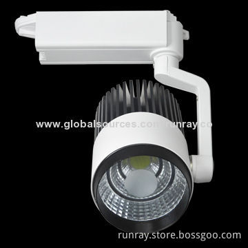 20W COB LED Track Light for Shopping Malls, Cloth Shops, Museums, Exhibition Rooms with 85-265V AC